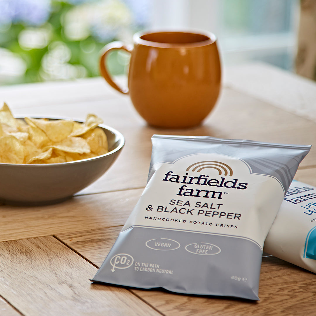 Fairfields Farm Crisps - Sea Salt & Black Pepper 150g