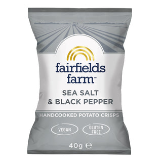 Fairfields Farm Crisps - Sea Salt & Black Pepper 40g