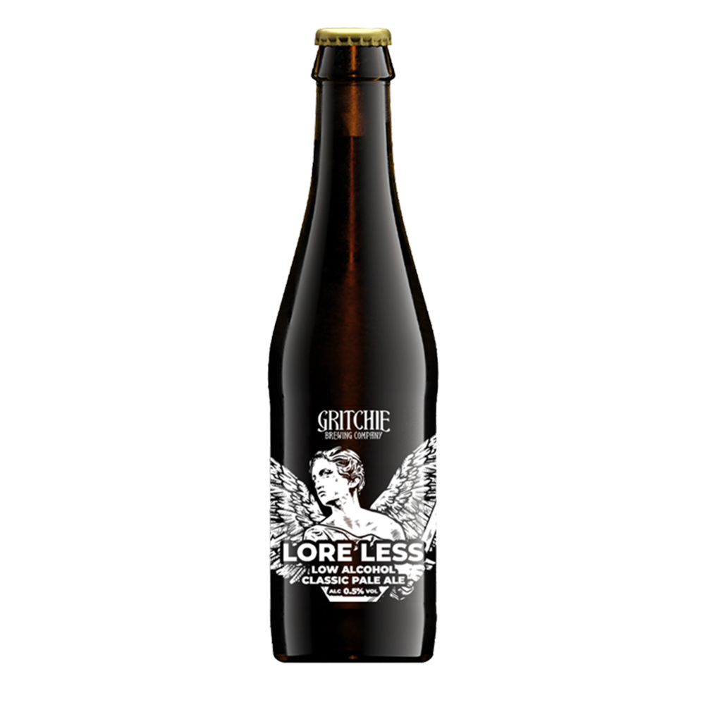 Gritchie Brewing Company - Lore Less Low Alcohol Classic Pale Ale 0.5% ABV 330ml Glass Bottles