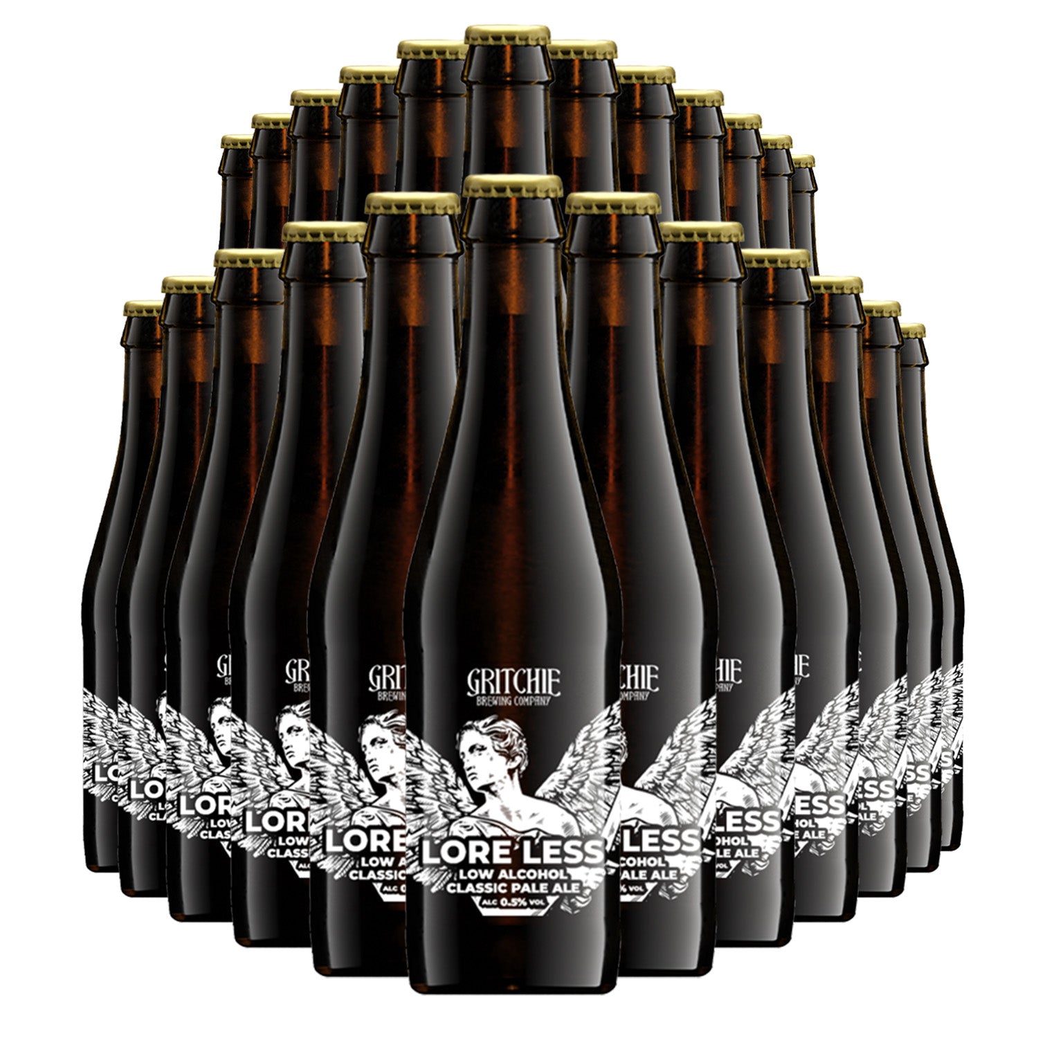Gritchie Brewing Company - Lore Less Low Alcohol Classic Pale Ale 0.5% ABV 330ml Glass Bottles