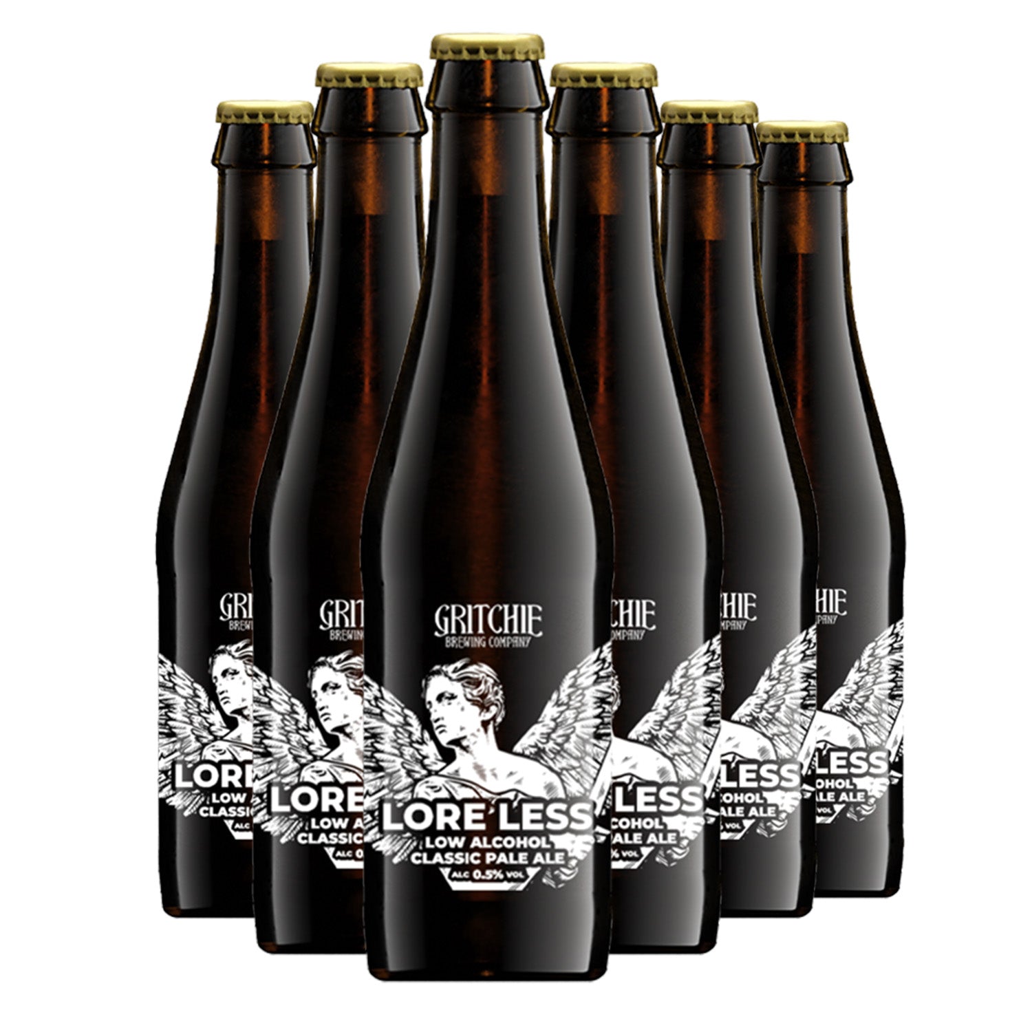 Gritchie Brewing Company - Lore Less Low Alcohol Classic Pale Ale 0.5% ABV 330ml Glass Bottles