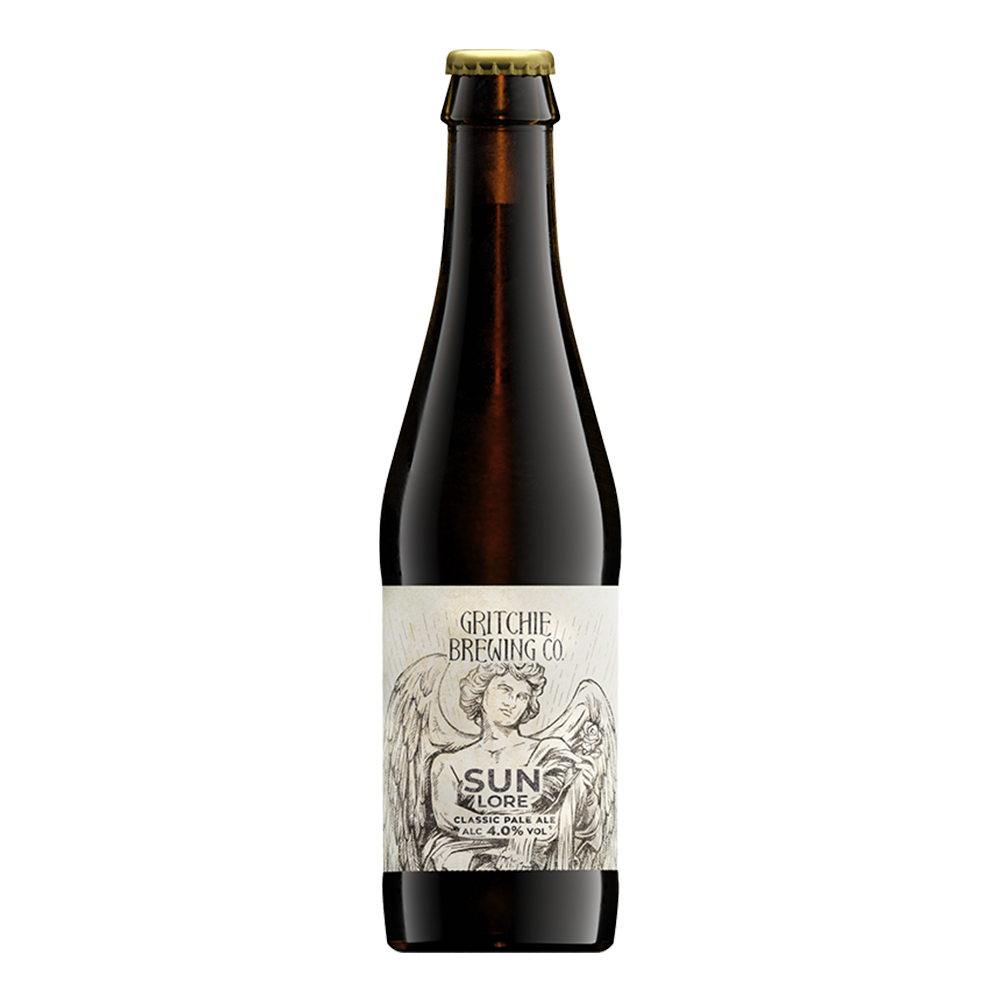 Gritchie Brewing Company - Sun Lore Classic Pale Ale 4% ABV 330ml Glass Bottles