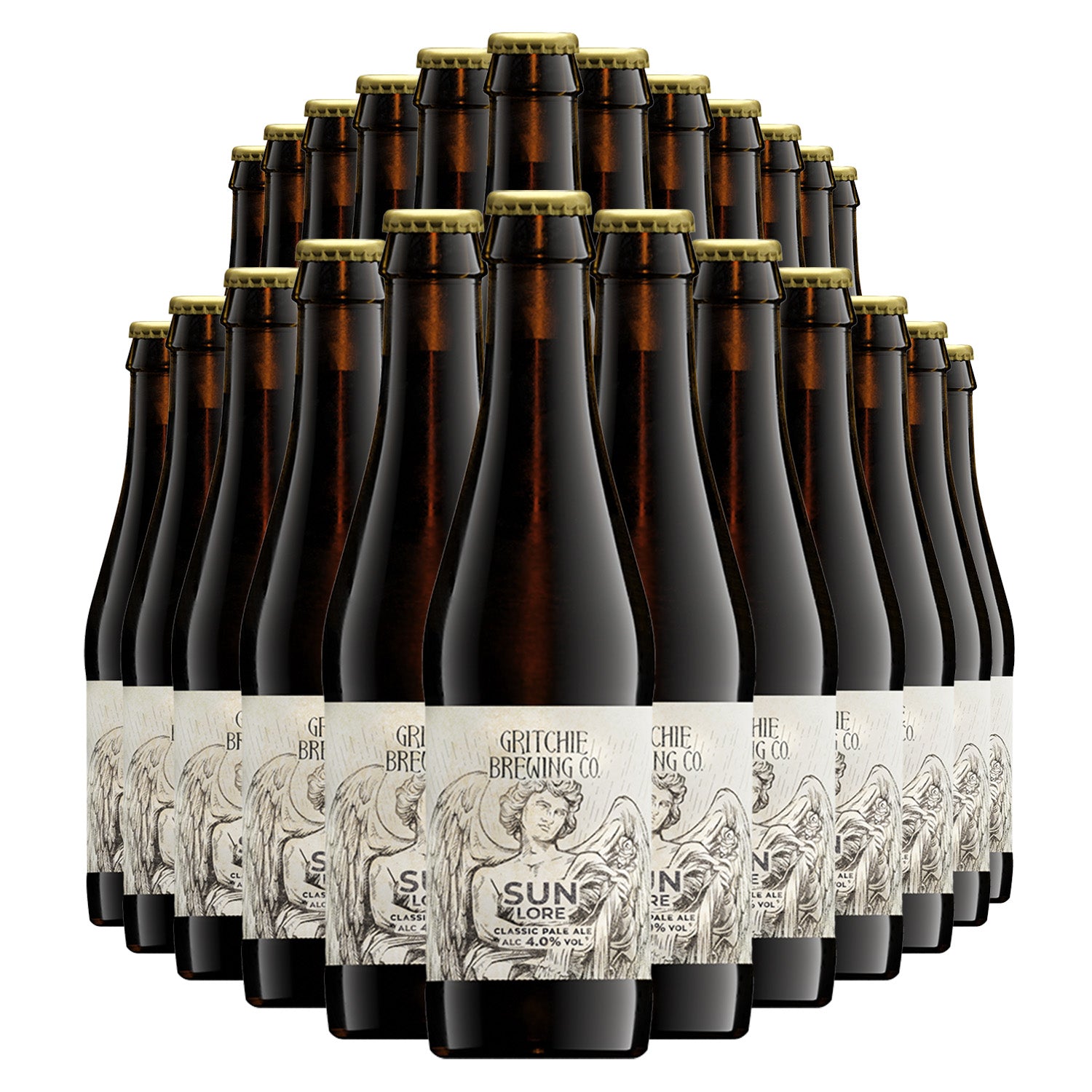 Gritchie Brewing Company - Sun Lore Classic Pale Ale 4% ABV 330ml Glass Bottles
