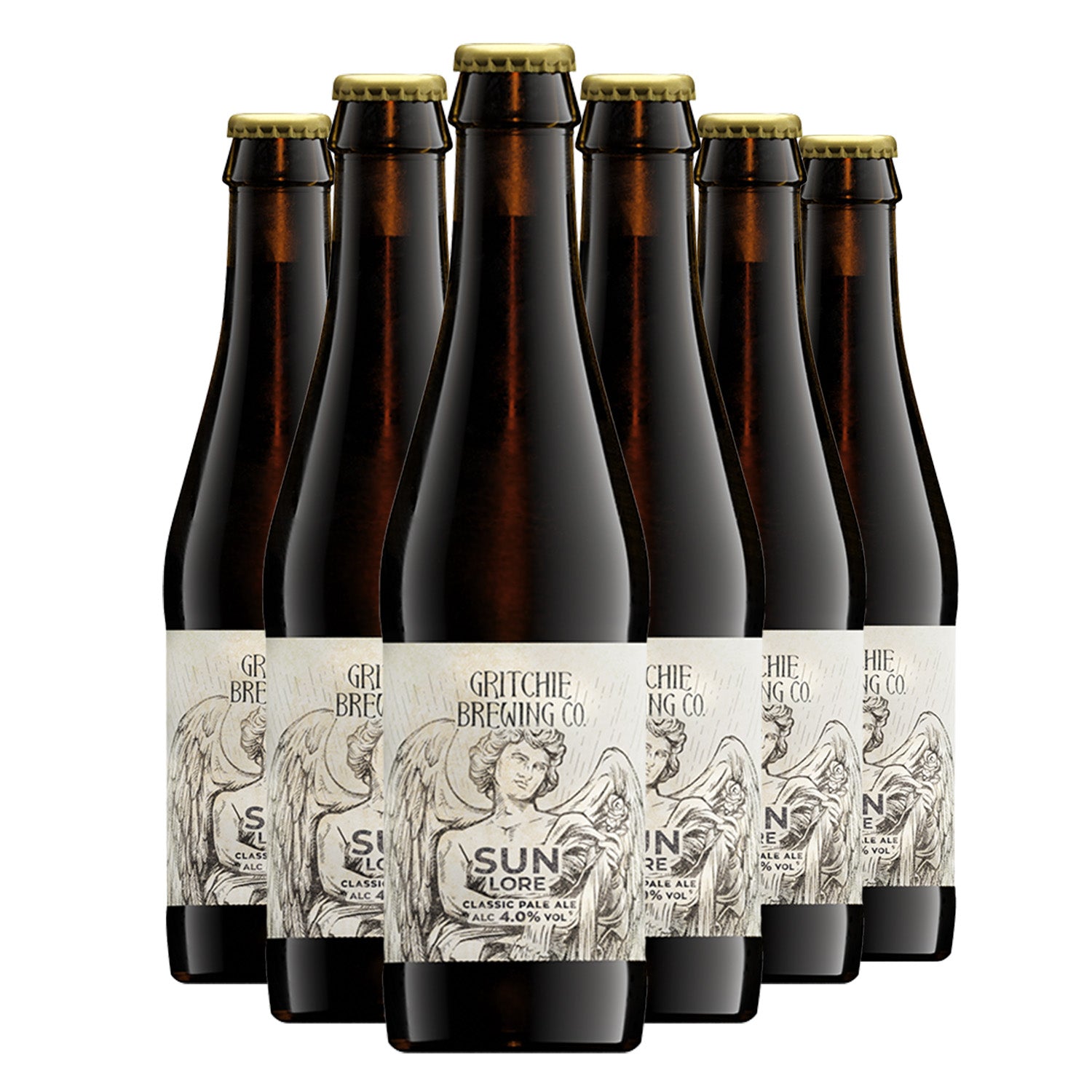 Gritchie Brewing Company - Sun Lore Classic Pale Ale 4% ABV 330ml Glass Bottles