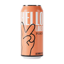 HELLO LAGER | British Helles-Style Lager | Alcohol Free 0.5% ABV | Fruity Peach + Feel-Good Vibe Blend | Vegan & Gluten Free-1