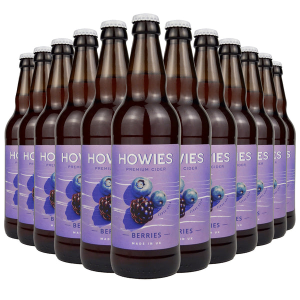 Howie's Fruit Cider – Berry Flavour 500ml Glass Bottles