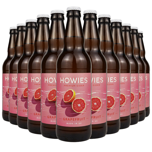 Howie's Fruit Cider – Grapefruit Flavour 500ml Glass Bottles