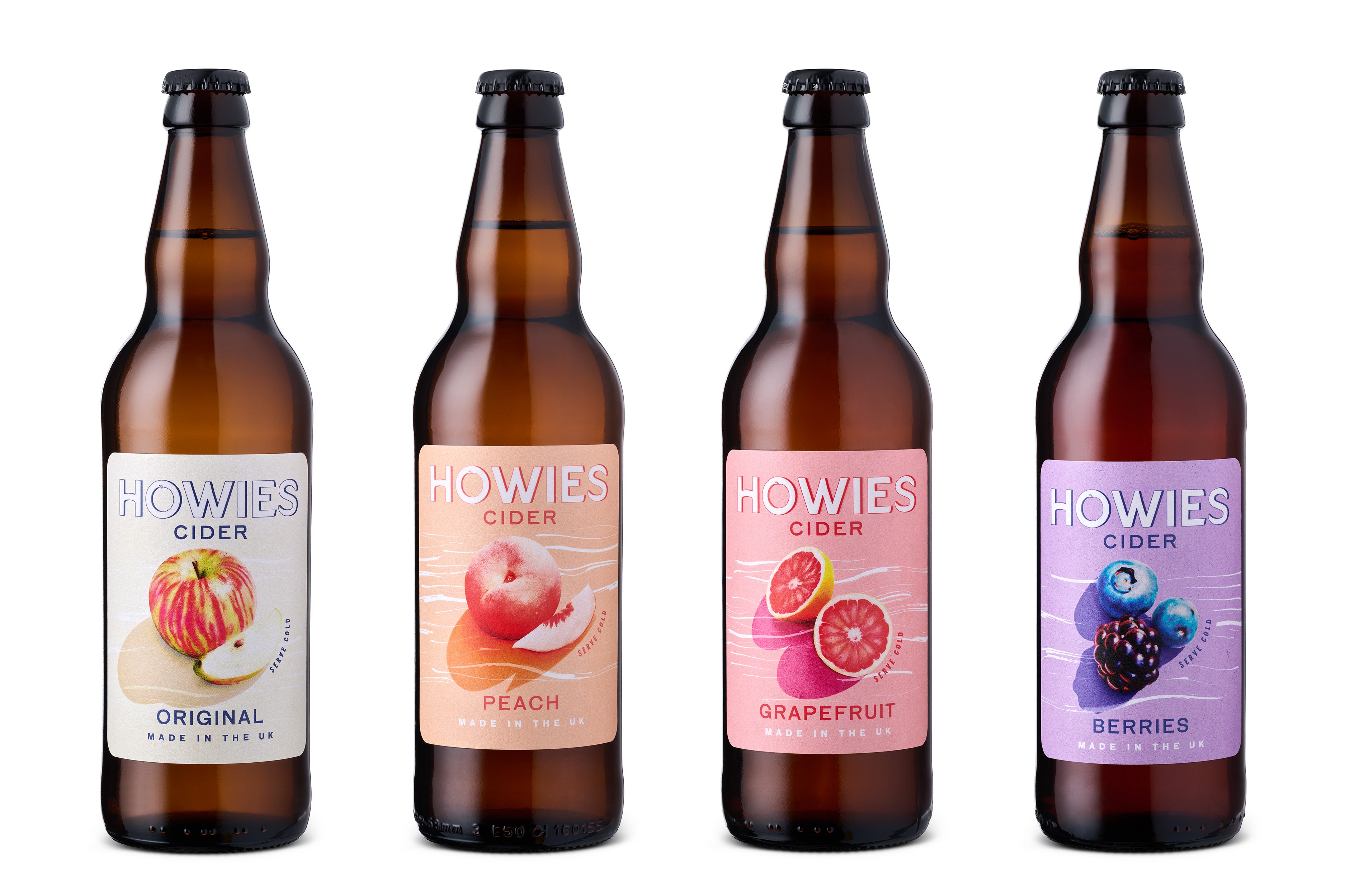 Howies Fruit Cider – Berry Flavour 500ml Glass Bottles