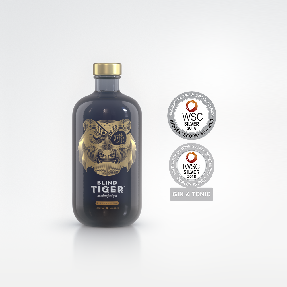 Deluxe Distillery Blind Tiger Piper Cubeba Gin 47% ABV - 50 cl