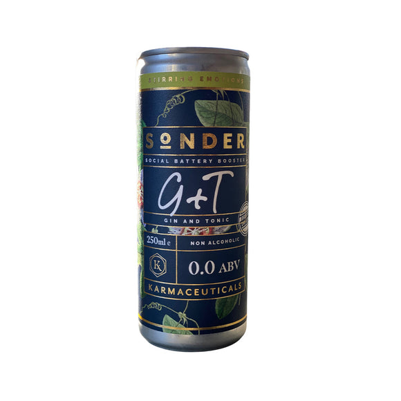 Karmaceuticals – Sonder Social Battery Booster 0% ABV – G&T Cocktail Cans