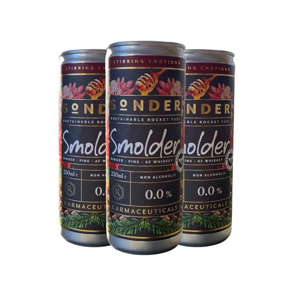 Karmaceuticals – Sonder G&T and Smolder Alcohol-Free Cocktail Cans Bundle - 3 of each - 0% ABV