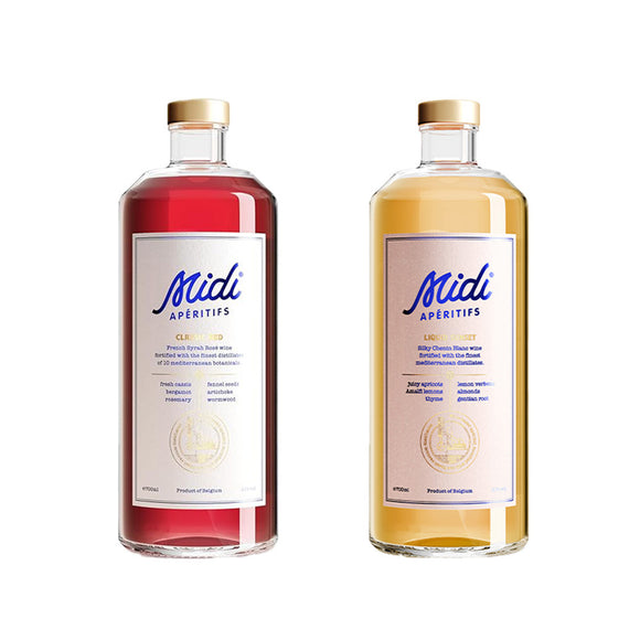Midi Aperitifs Bundle - Classic Red & Liquid Sunset - 2 x 70cl