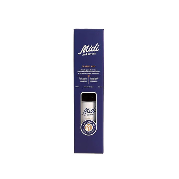 Midi Aperitifs Classic Red Gift pack | 70cl Bottle with 2 Glasses | ABV 21% | Juicy Mediterranean Aperitif