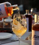 Midi Aperitifs Liquid Sunset Gift pack | 70cl Bottle with 2 Glasses | ABV 21% | Juicy Mediterranean Aperitif-4