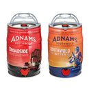 Adnams Mini Keg Pair | Broadside 4.7% Premium Bitter & Southwold Bitter 3.7% | 2 x 5L Mini Kegs-1