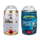 Mini Keg Pair | Bitburger Premium German Pils 4.8% & Adnams Ghost Ship 4.5% | 2 x 5L Mini Kegs-1