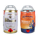 Mini Keg Pair | Bitburger Premium German Pils 4.8% & Adnams Southwold Bitter 3.7% | 2 x 5L Mini Kegs-1