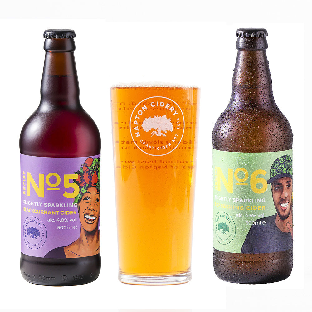 Napton Cidery Branded Pint Glass Gift Set including Napton No.5 & No.6