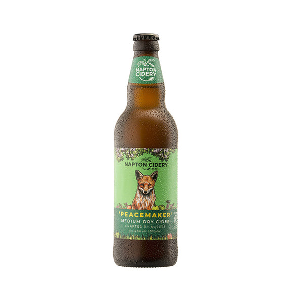 Napton Cidery – Peacemaker Medium Dry Cider | 4.6% ABV Slightly Sparkling Cider 500ml Glass Bottle