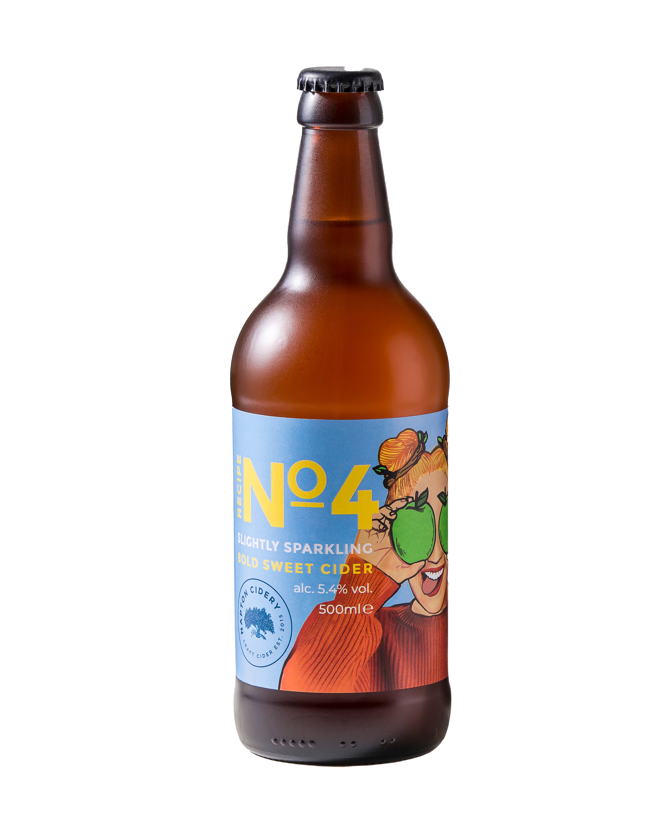 Napton Cidery - No.4 Bold Medium Cider 5.4% 500ml Glass Bottles