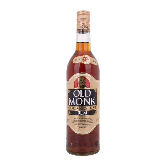 Old Monk - Gold Reserve Indian - 12 year old Rum 75cl 42.8% ABV