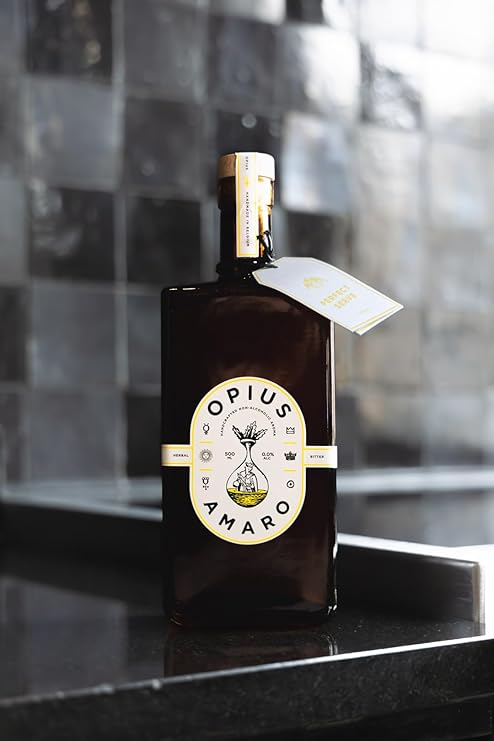 Opius Amaro Non-Alcoholic Elixir, 50cl - Made with Artisanal Methods and Complex Botanical Blend