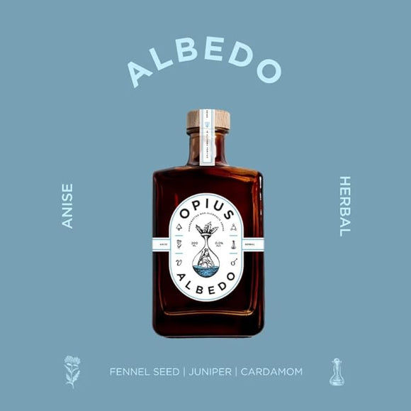 Opius Alcohol-Free Liqueur Collection | Albedo, Amaro, Nigredo & Rubedo | Premium Non-Alcoholic Spirits | 4 x 50cl Bottles