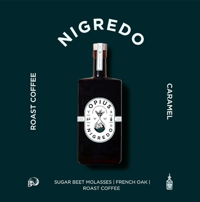 Opius Alcohol-Free Liqueur Pair | Albedo & Nigredo | Premium Non-Alcoholic Spirits | 2 x 50cl Bottles | Ideal for Mocktails & Gifting