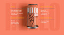 HELLO LAGER | British Helles-Style Lager | Alcohol Free 0.5% ABV | Fruity Peach + Feel-Good Vibe Blend | Vegan & Gluten Free-3