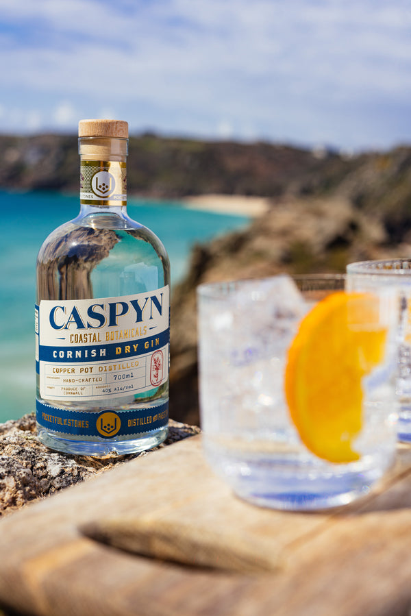 Pocketful of Stones - Caspyn Cornish Dry Gin 40% ABV 70cl