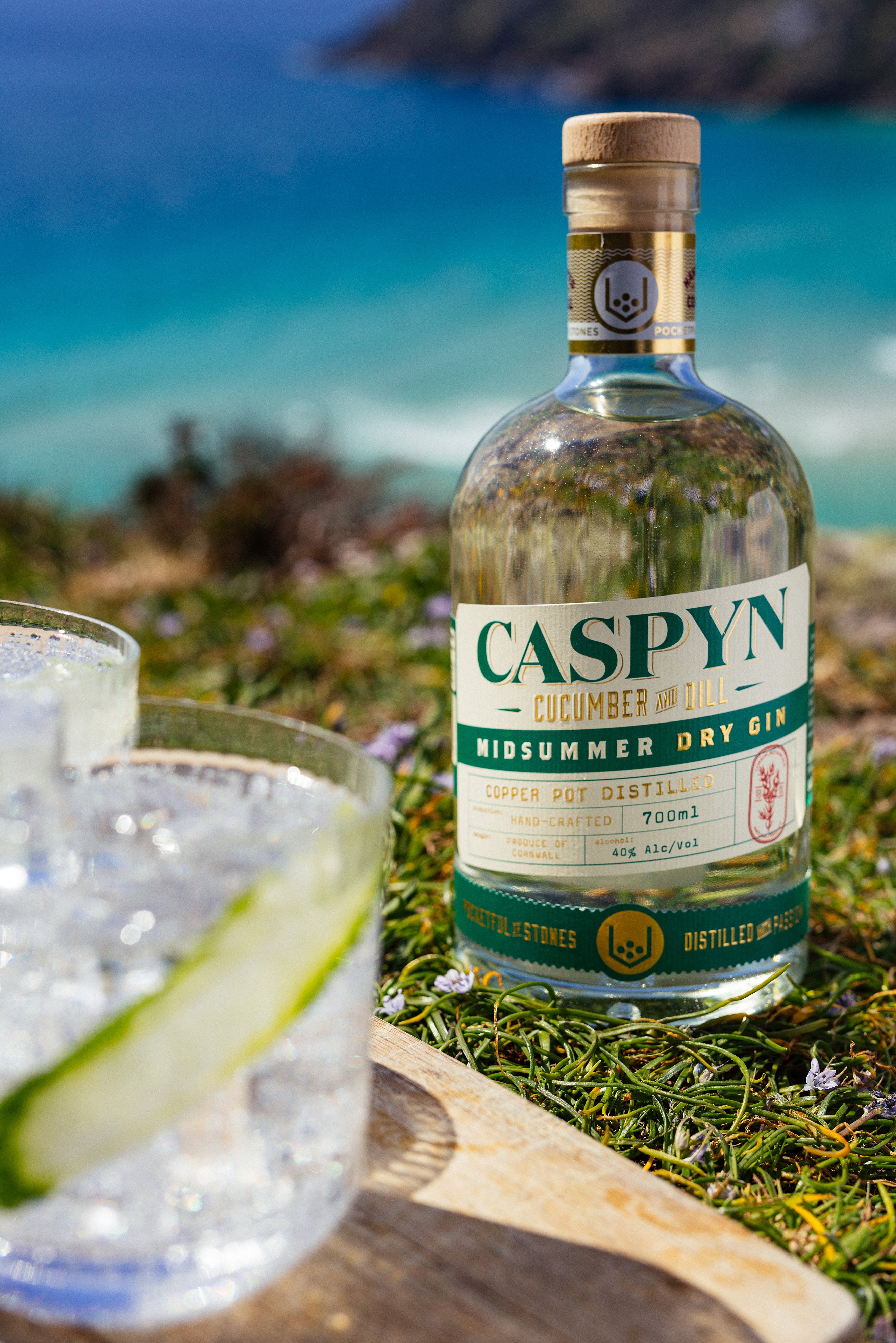 Pocketful of Stones - Caspyn Cucumber & Dill Midsummer Dry Gin 70cl