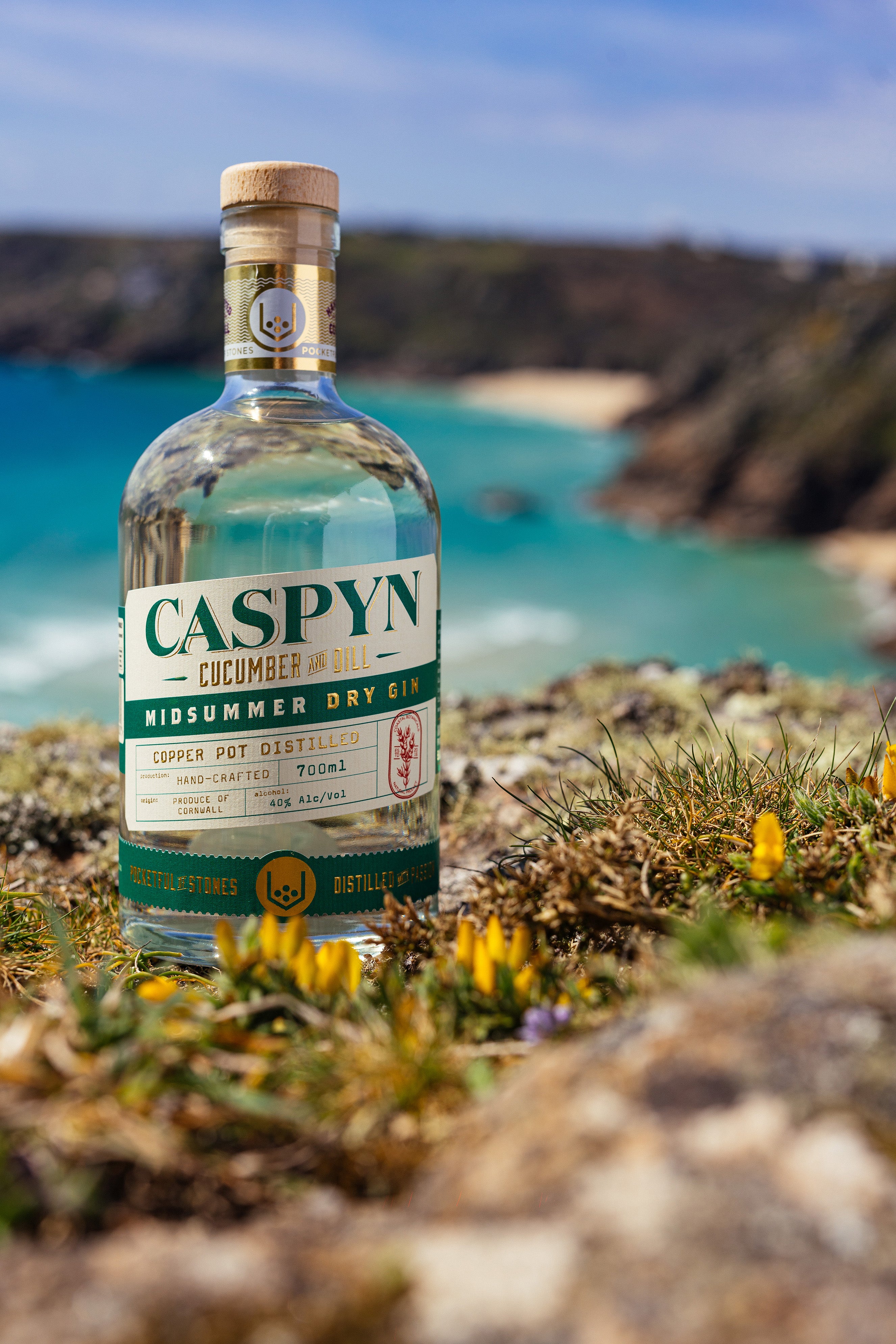 Pocketful of Stones - Caspyn Cucumber & Dill Midsummer Dry Gin 70cl