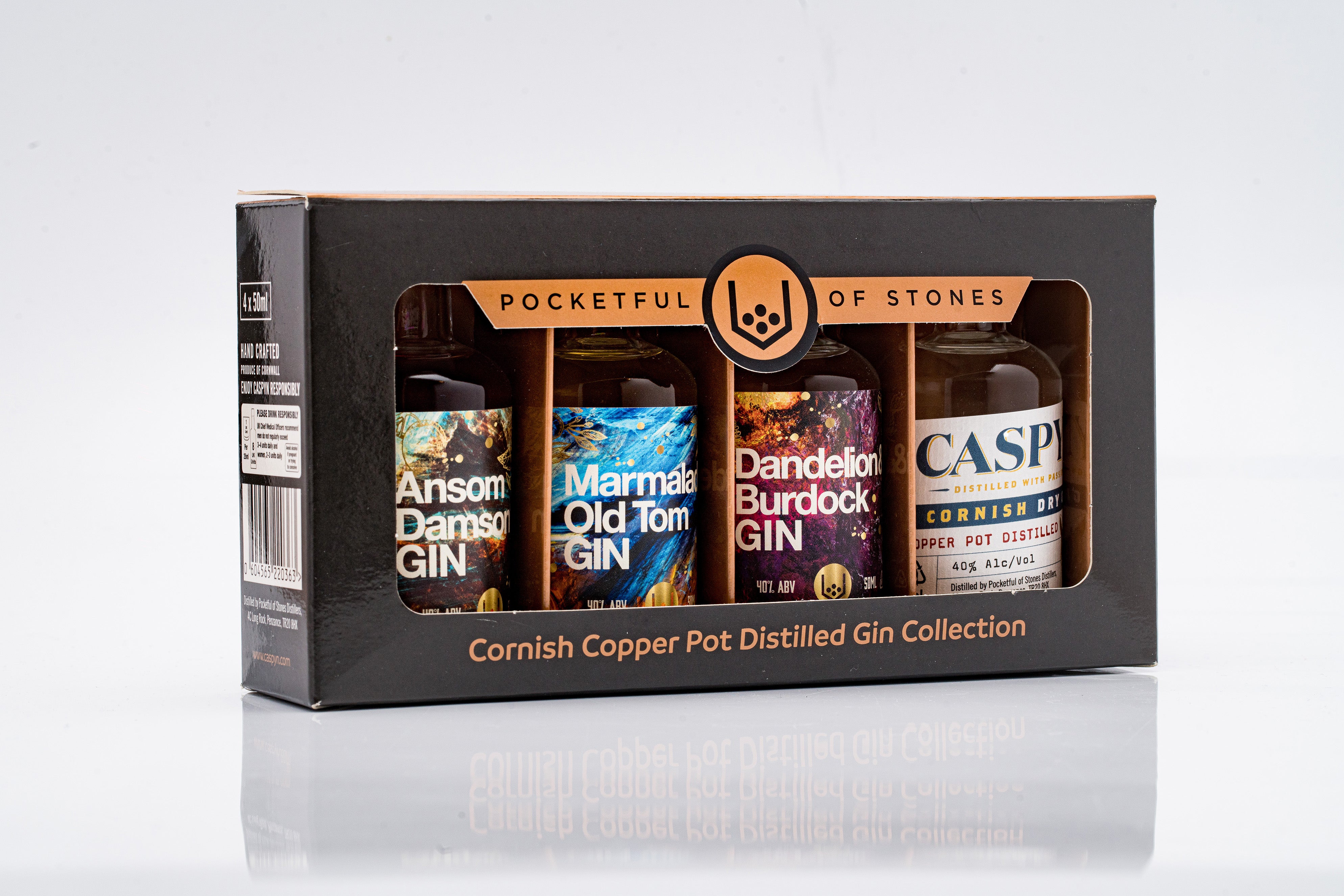 Pocketful of Stones - Cornish Copper Pot Gin Gift Set 4x50ml