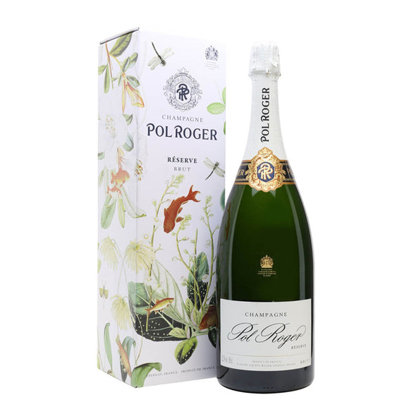 Pol Roger Champagne 12.5% ABV Brut Réserve Magnum in Gift Box 150cl