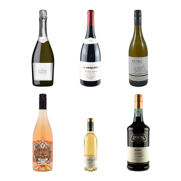 Premium Christmas Wine Selection - Mixed Case 6 Bottles