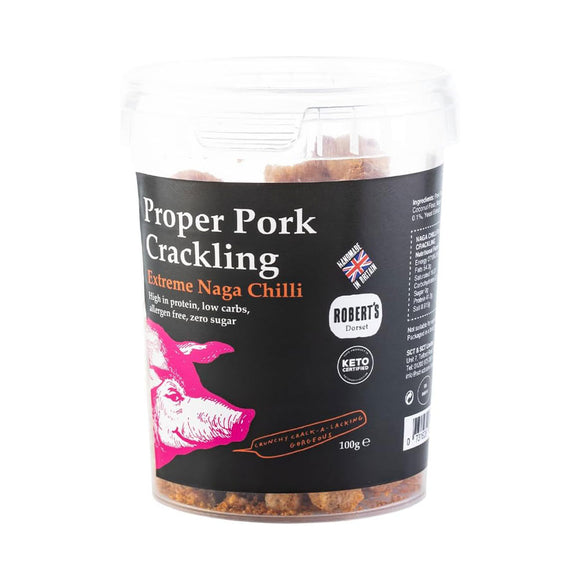 Proper Pork Extreme Naga Chilli Crackling 100g