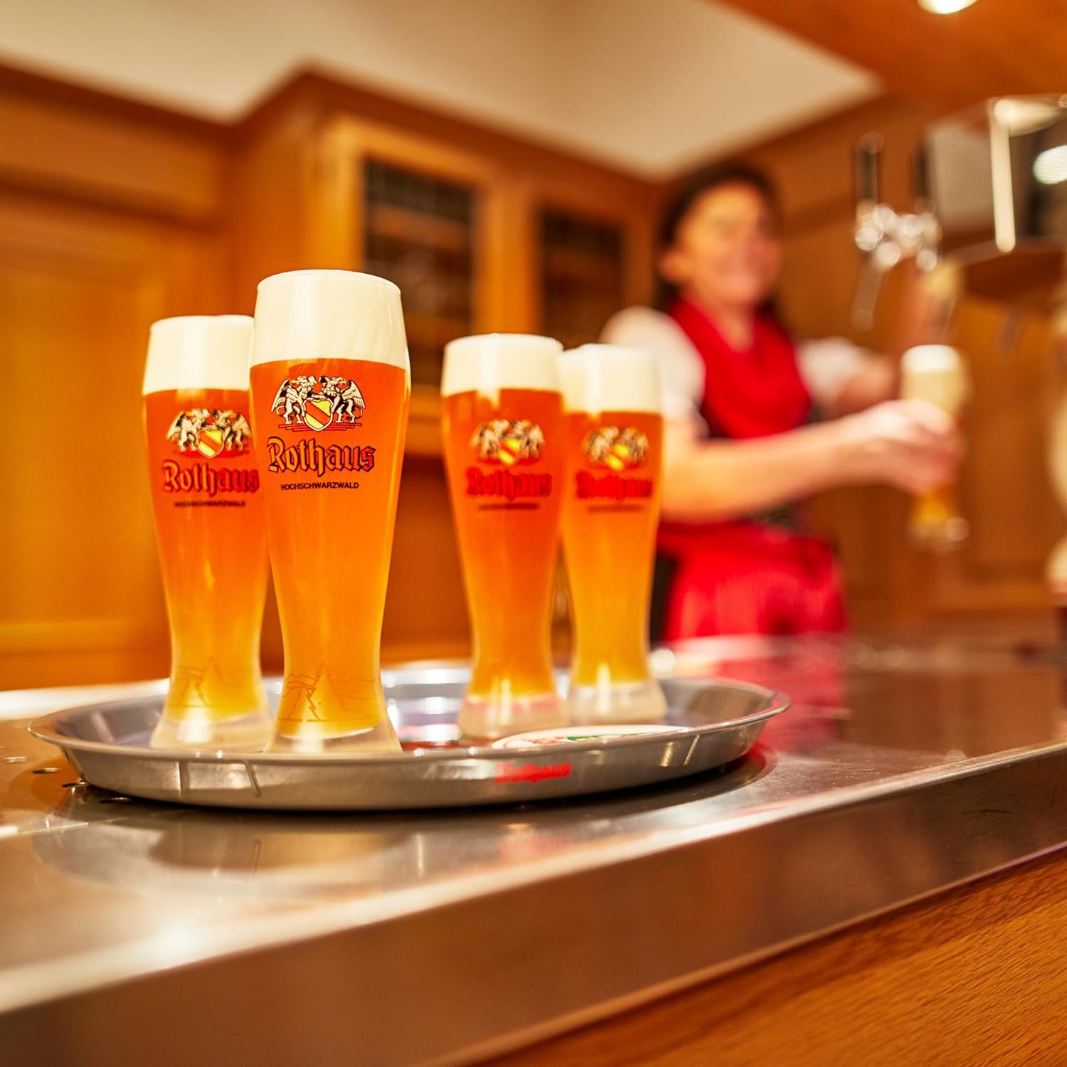 Rothaus Alcohol Free Wheat Beer (Hefeweizen) 0.5% ABV - 500ml Glass Bottles