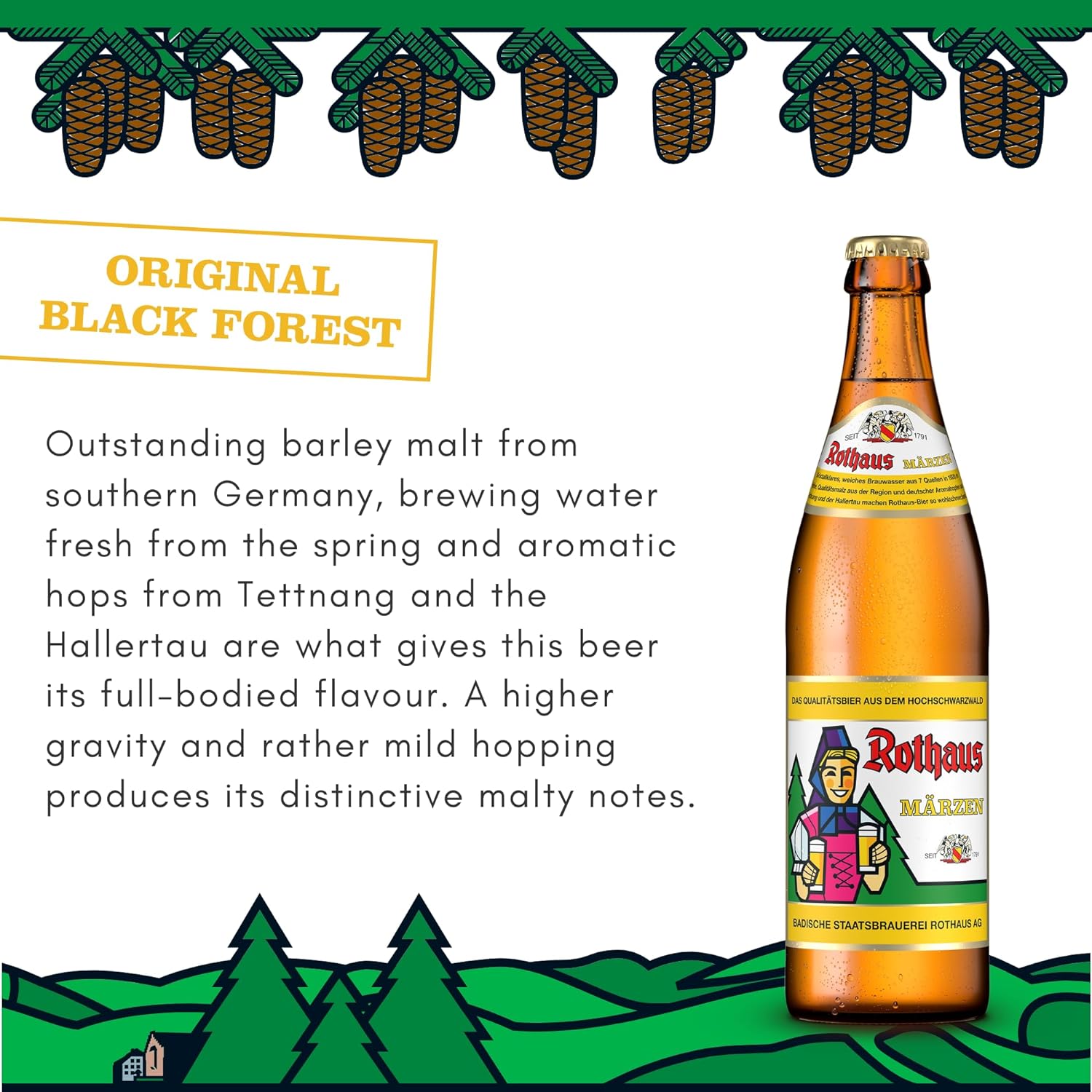 Rothaus Märzen (Eiszäpfle) 5.6% - 500ml Glass Bottles