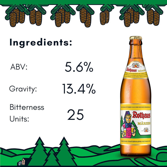 Rothaus Märzen (Eiszäpfle) 5.6% - 500ml Glass Bottles