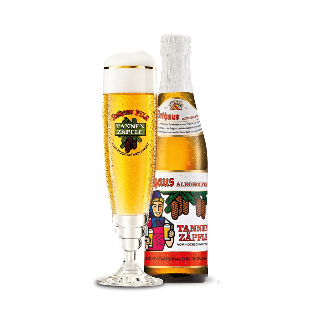 Rothaus Alcohol Free Pils (Tannenzäpfle Alkoholfrei) 0.5% ABV - 330ml Glass Bottles