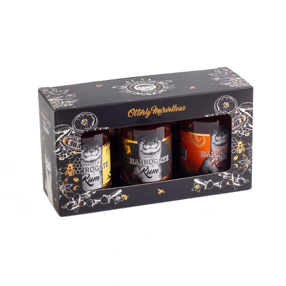 Harrogate Tipple – Handcrafted Flavoured Rum Gift Set 3x5cl Bottles