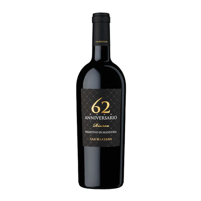 San Marzano 14.5% ABV Primitivo di Manduria Riserva Anniversario 62 75cl
