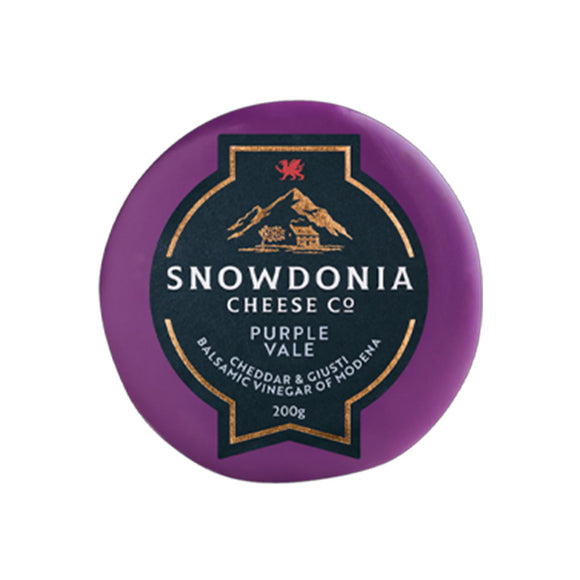 Snowdonia Cheese Company – Purple Vale – Cheddar and Giusti Balsamic Vinegar of Modena 200g