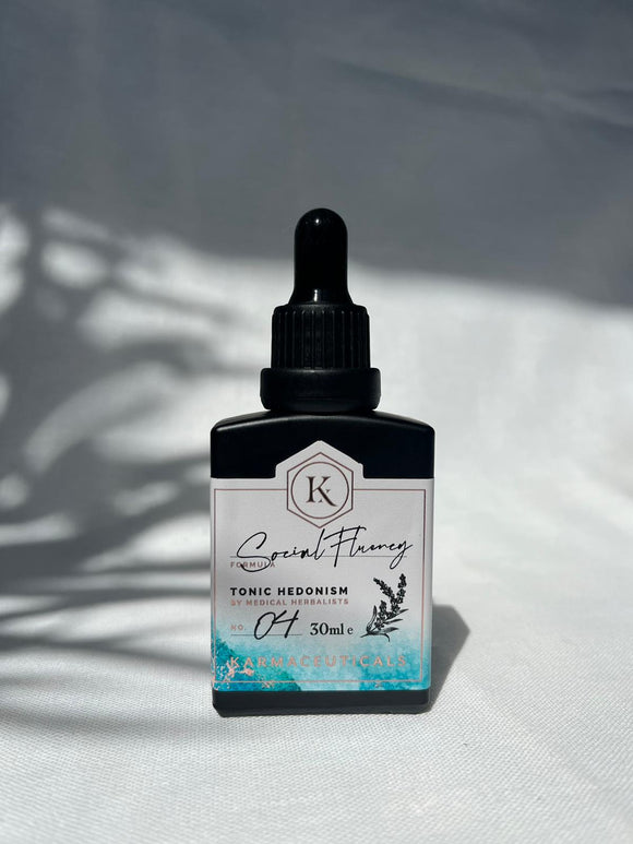 Karmaceuticals – Social Fluency  – Tonic Hedonism 30ml Dropper Bottle