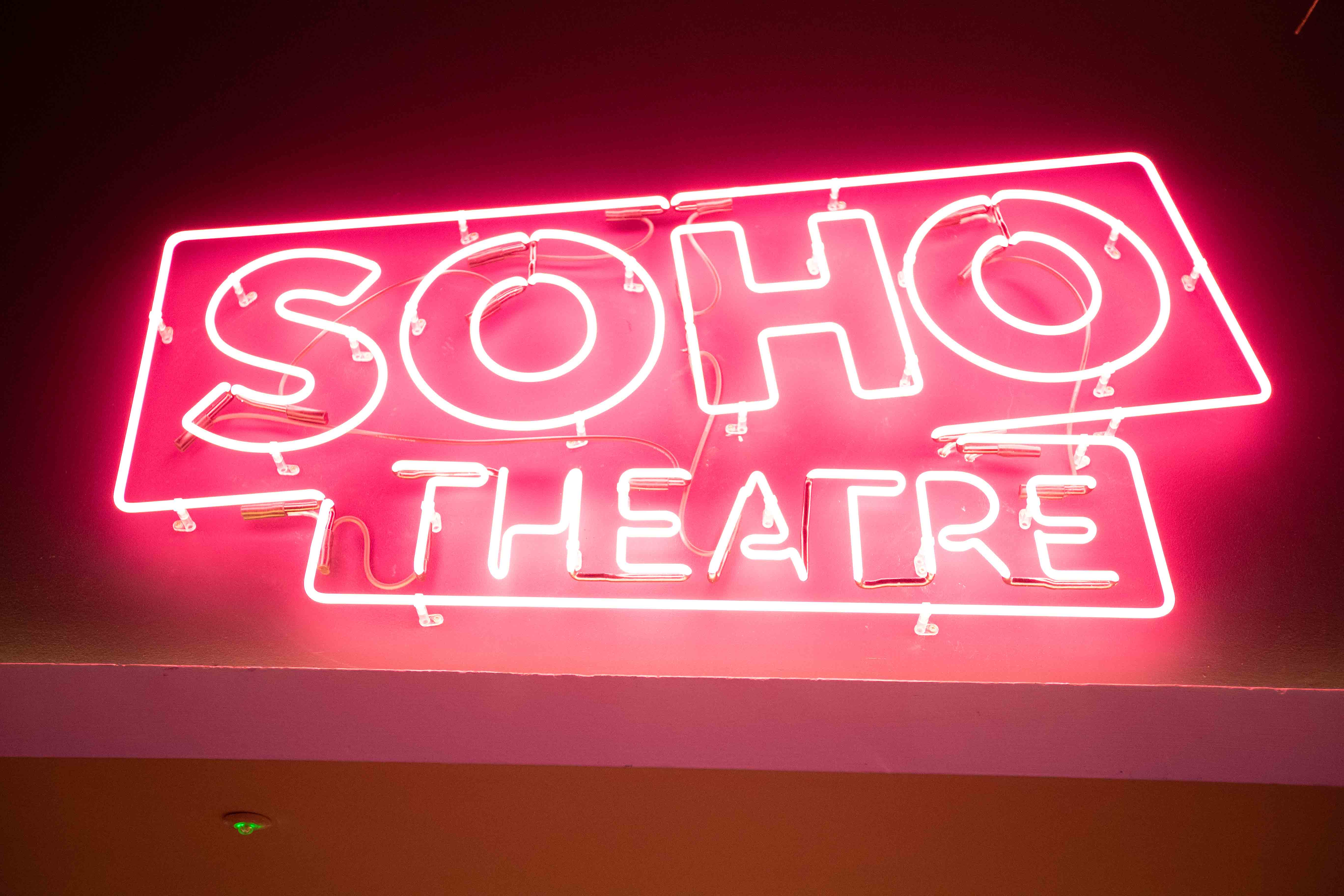 Soho Theatre Neon Lager 4% ABV 440ml cans by East London Brewing Company