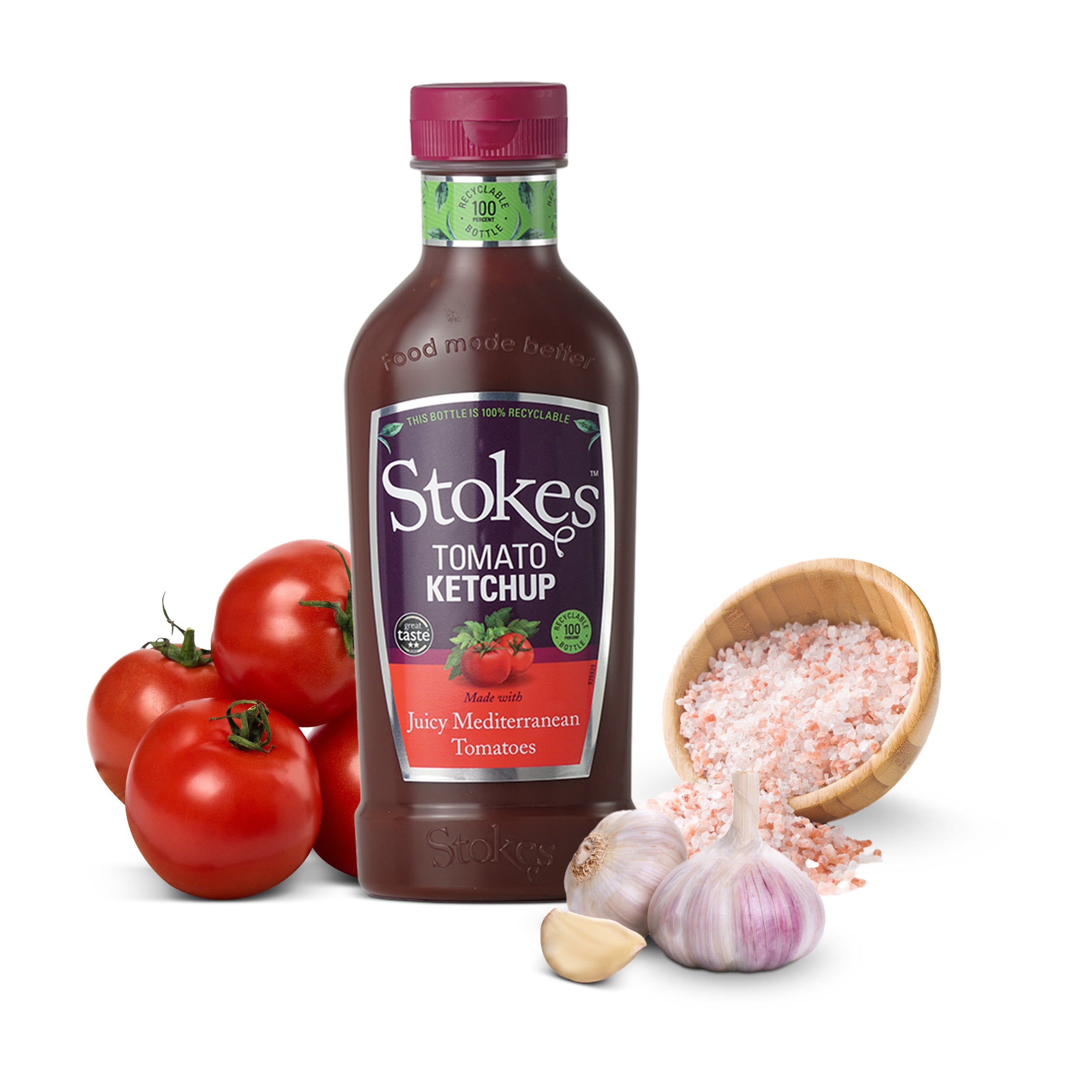 Stokes Real Tomato Ketchup in Squeezy Bottle 485g