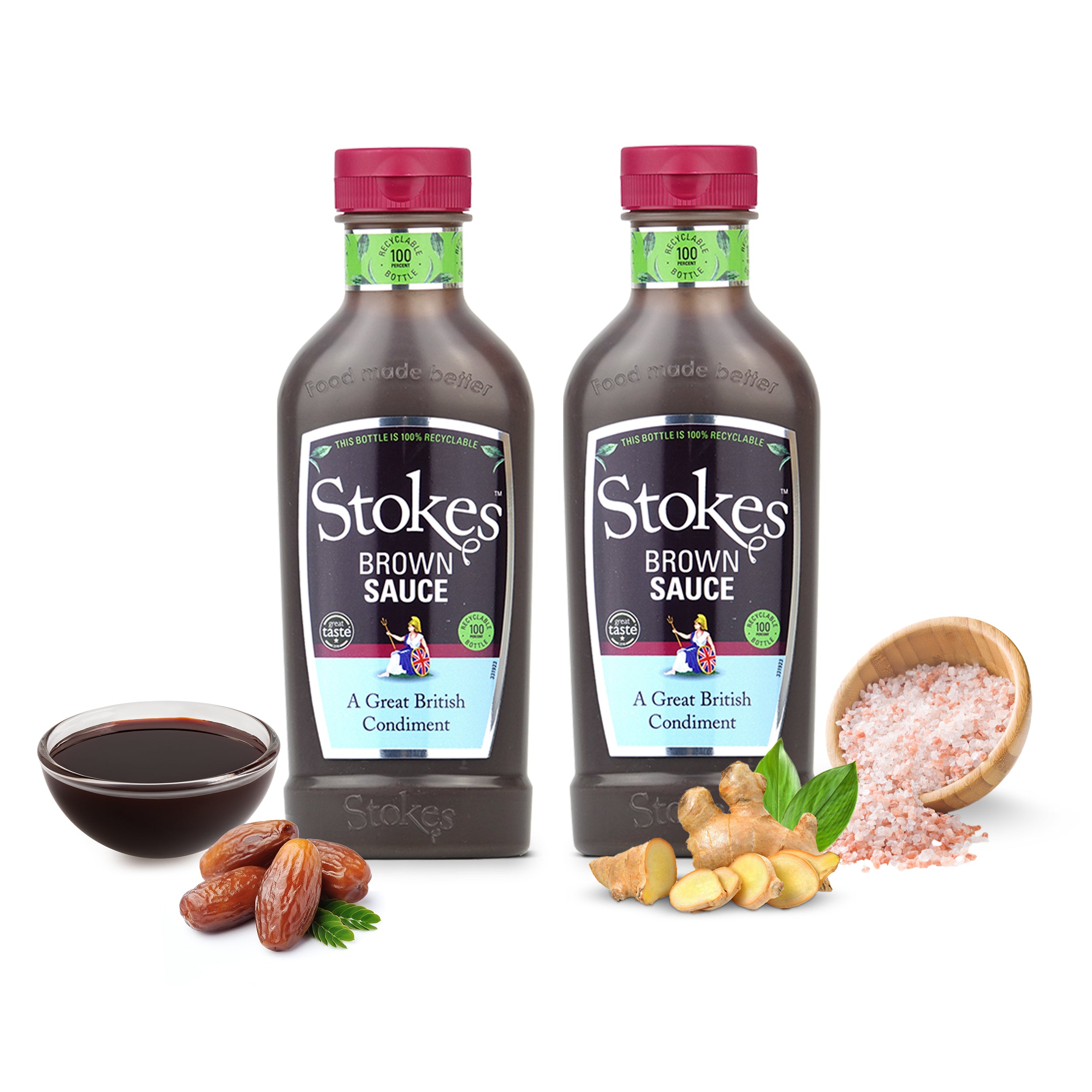 Stokes Real Brown Sauce in Squeezy Bottle 505g