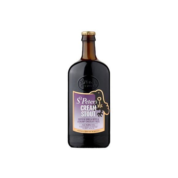 St. Peters Brewery – 6.5% ABV Cream Stout 500ml Glass Bottles