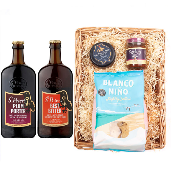 St Peters Brewery Premium Beer Wicker Tray