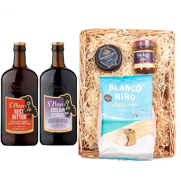 St Peters Brewery Premium Beer Wicker Tray